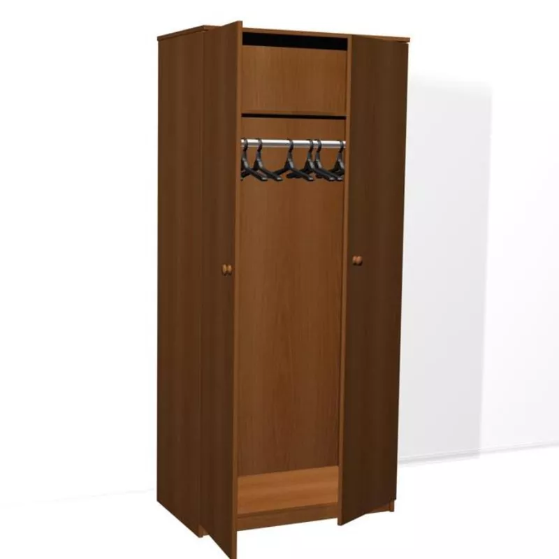 Шкаф для одежды ДСП трехдверный с антресолью комбинированный, шкафы 2