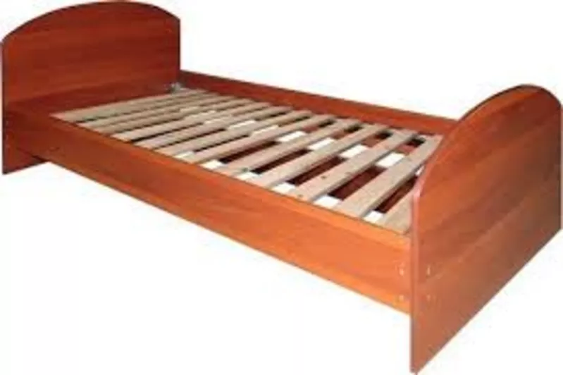 Кровать ЛДСП с ламелями, кровати для пожилых людей в медицинские учрежд 2